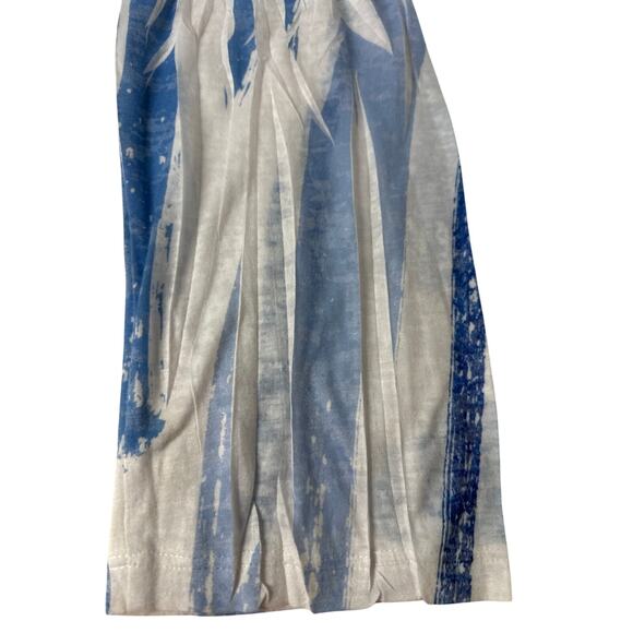 Jess & Jane Windmill Boucle Mesh Tunic Top with Burn-Out Lining Blue Sz 2X Artsy - Picture 10 of 11